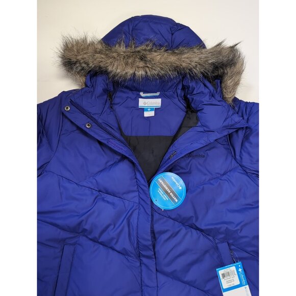 COLUMBIA Snow Eclipse Womens 1X Plus Size Parka/Jacket/Coat Purple $160 - Picture 3 of 5